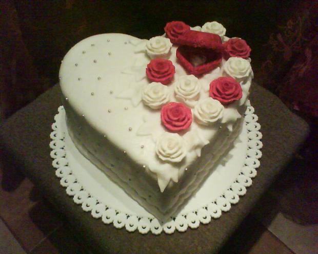 srdce, torta, Svadobné torty, edina, 1