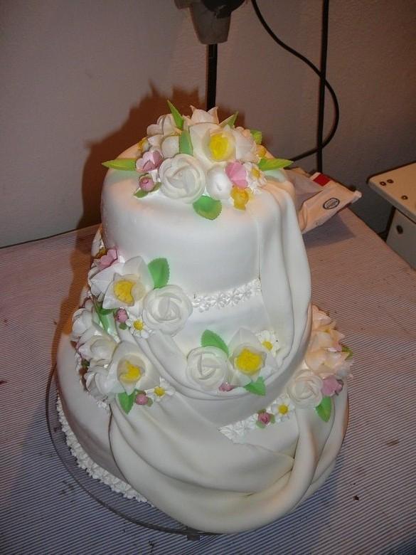 svadobna s kvetmi, torta, Svadobné torty, tatianatn, 1