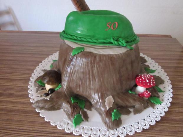 peň s klobúkom, torta, Netradičné torty, Macuška, 1
