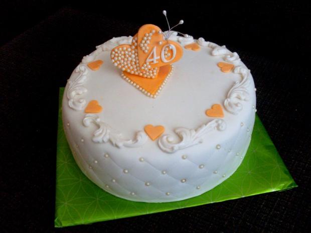 40. výročie svadby, torta, Svadobné torty 40. výročie svadby, torta, Svadobné torty, val38, 1