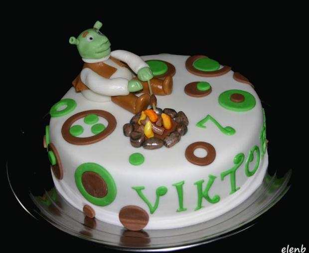 Shrek, torta, Rozprávkové torty, Elen Bielikova, 1