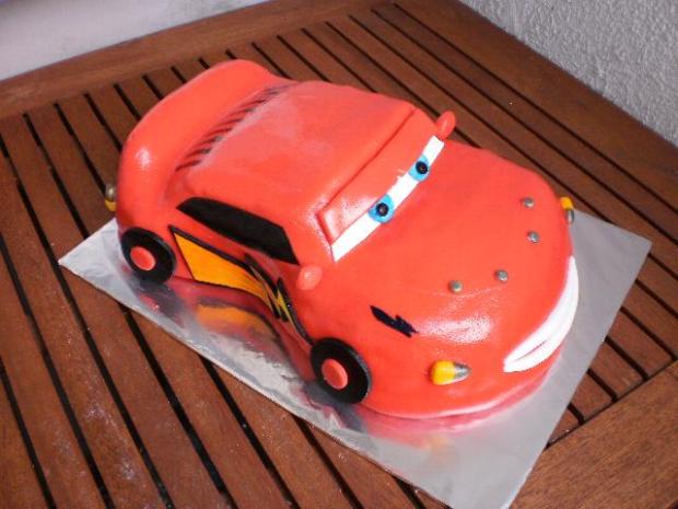 Mc Queen č.3, torta, Torty autíčka, vláčiky Mc Queen č.3, torta, Torty autíčka, vláčiky, kacarina, 1