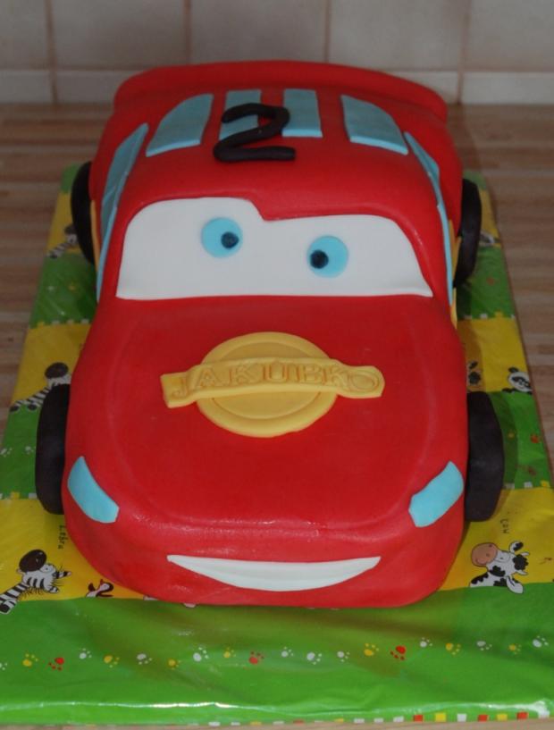 Blesk McQueen, torta, Torty autíčka, vláčiky, lesika, 1