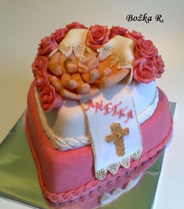 božie ruky, torta, Torty na krstiny božie ruky, torta, Torty na krstiny, Božka R., 1