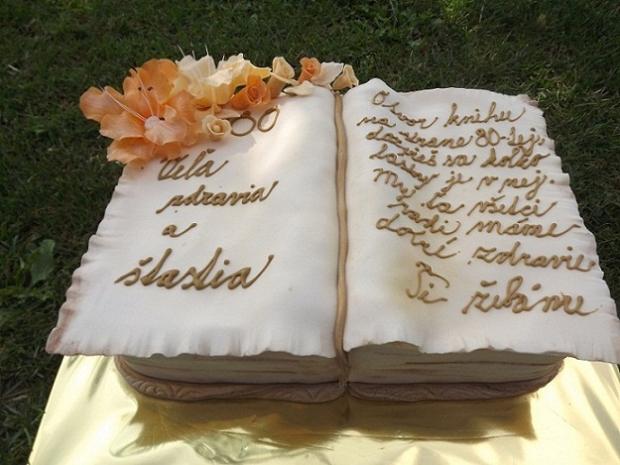 Kniha ku 80.tim narodeninám, torta, Narodeninové torty Kniha ku 80.tim narodeninám, torta, Narodeninové torty, Ludenka, 1
