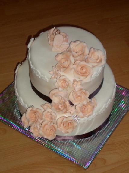 Svadobná - vodopád ruží, torta, Svadobné torty Svadobná - vodopád ruží, torta, Svadobné torty, bosorecka83, 1