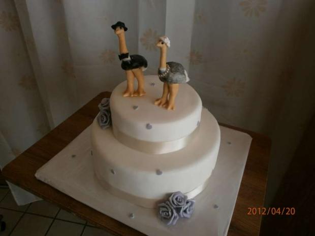 svadobná so pštrosmi, torta, Svadobné torty svadobná so pštrosmi, torta, Svadobné torty, andrea.d, 1