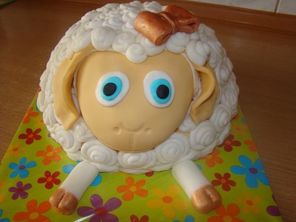Ovečka s predu, torta, Torty so zvieratkami, anazuz1299, 1