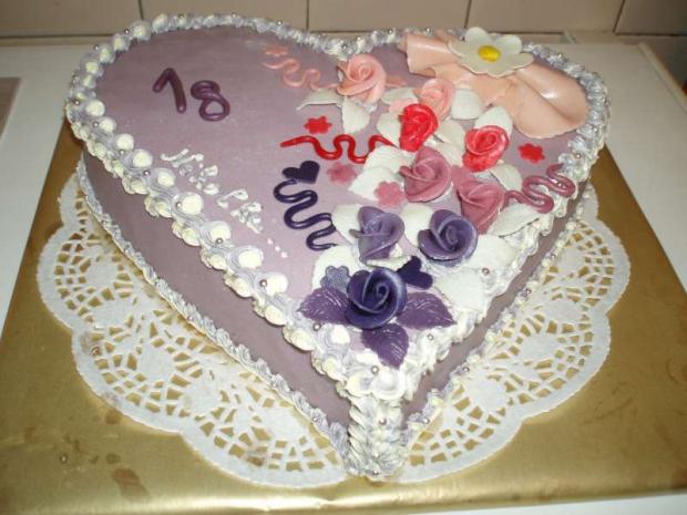 srdiečko vo fialovej, torta, Narodeninové torty srdiečko vo fialovej, torta, Narodeninové torty, anna.r, 1