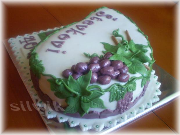 Pre vinára na  " 40 " - iný pohľad, torta, Narodeninové torty, silwik, 1