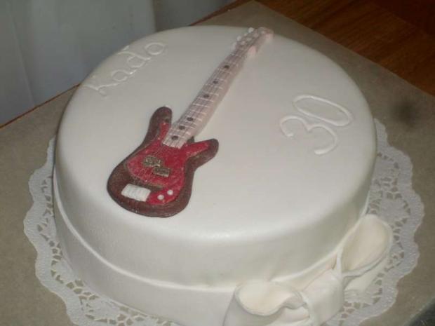 s elektrickou gitarou, torta, Narodeninové torty s elektrickou gitarou, torta, Narodeninové torty, andrea.d, 1