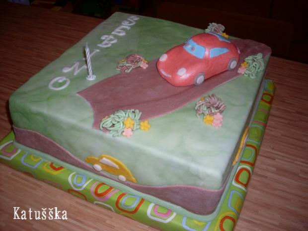 narodeninová s autíčkom, torta, Torty autíčka, vláčiky, katušška, 1