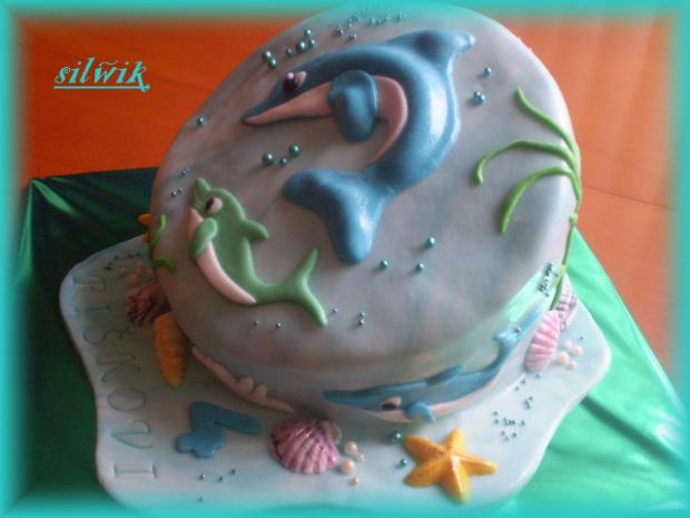 Delfín - krivá torta, torta, Torty so zvieratkami Delfín - krivá torta, torta, Torty so zvieratkami, silwik, 1