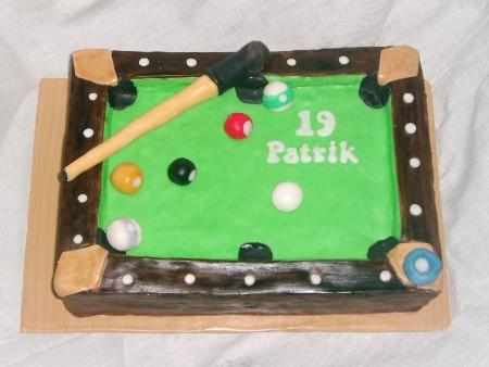 biliard, torta, Zdenka Baresova, 1