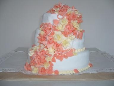 trojposchodová, torta, Svadobné torty trojposchodová, torta, Svadobné torty, anna.ka, 1