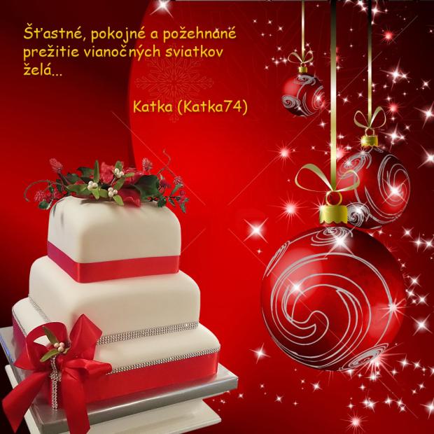 Vianočné želanie, torta, pre články, Katka74, 1