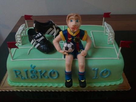 Narodeninová futbalová s Messim, torta, Narodeninové torty, eva 81, 1