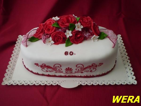 k šedesátinám, torta, Narodeninové torty k šedesátinám, torta, Narodeninové torty, WERA, 1