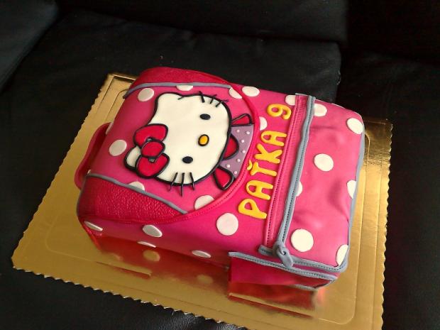 školská taška Hello Kitty, torta, Netradičné torty školská taška Hello Kitty, torta, Netradičné torty, Stelka33, 1