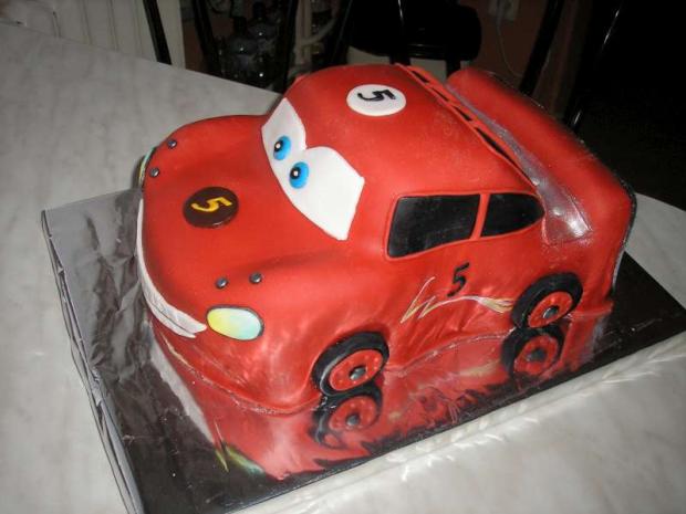 mcQueen-iný pohľad, torta, Torty autíčka, vláčiky, petra 18, 1