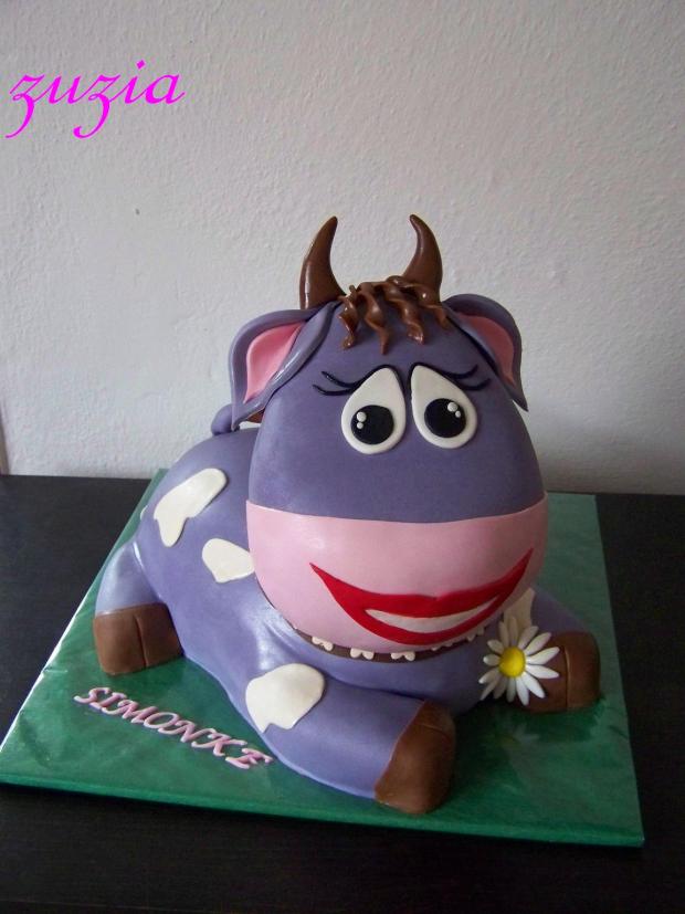 fialova kravicka, torta, Narodeninové torty fialova kravicka, torta, Narodeninové torty, zuzia, 1