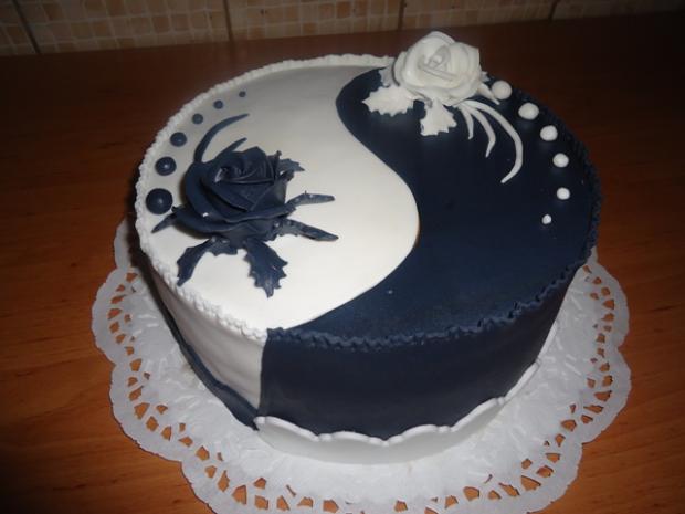 jing jang, torta, Narodeninové torty, ZUZANA ŠTRBKOVÁ, 1
