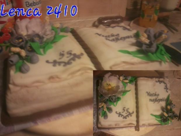 kniha k 55.rokom, torta, Narodeninové torty, lenca2410, 1
