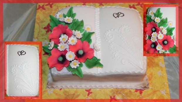 svatební , torta, Svadobné torty, hejkalka, 1