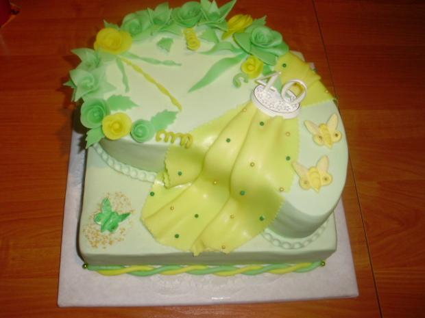 na ,,40tku" pre kamošku, torta, Narodeninové torty na ,,40tku" pre kamošku, torta, Narodeninové torty, andelik, 1