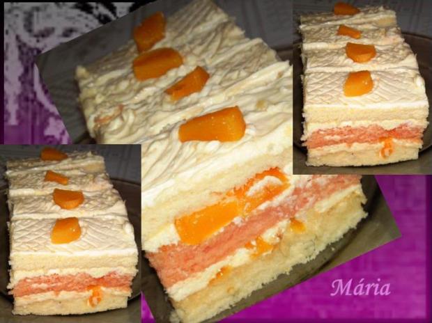 Broskyňové rezy..., torta, Zákusky Broskyňové rezy..., torta, Zákusky, Mariolka, 1