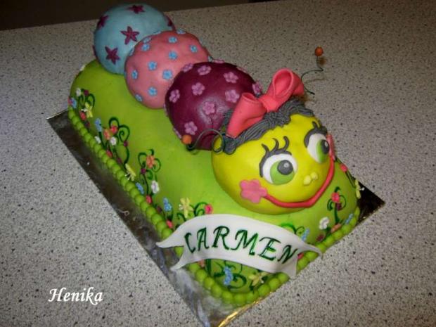 veselá húsenička, torta, Torty so zvieratkami veselá húsenička, torta, Torty so zvieratkami, Henrieta24, 1