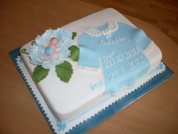 KRSTINOVÁ S LEKNOM, torta, Torty na krstiny KRSTINOVÁ S LEKNOM, torta, Torty na krstiny, Mária Vašová, 1