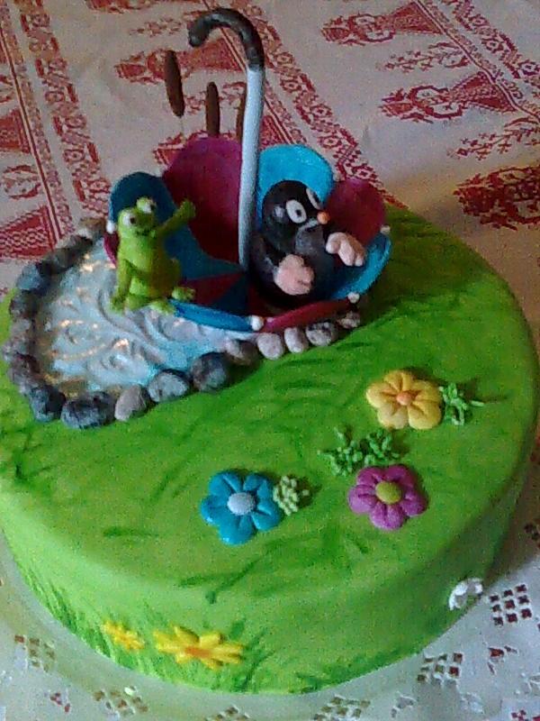 Krtko a dáždnik, torta, Rozprávkové torty Krtko a dáždnik, torta, Rozprávkové torty, Sigetka, 1
