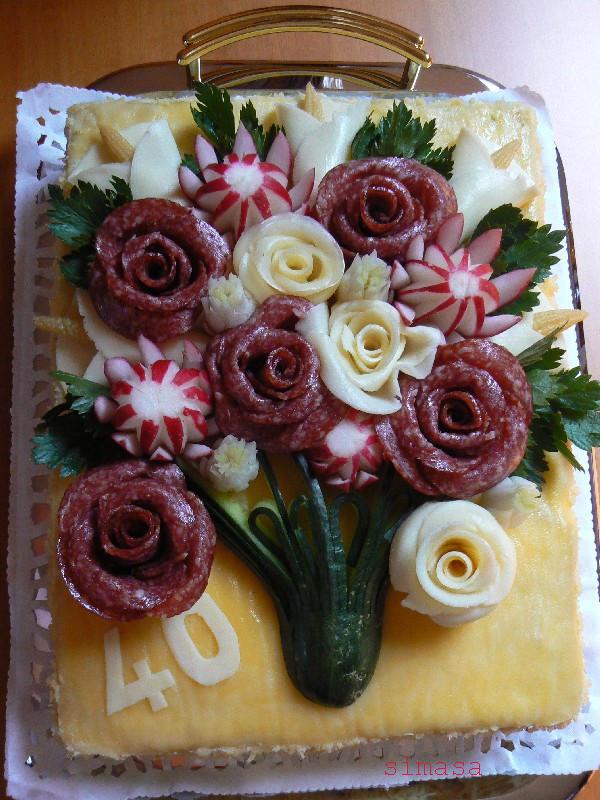 slaná kytica, torta, Slané torty slaná kytica, torta, Slané torty, simasa, 1