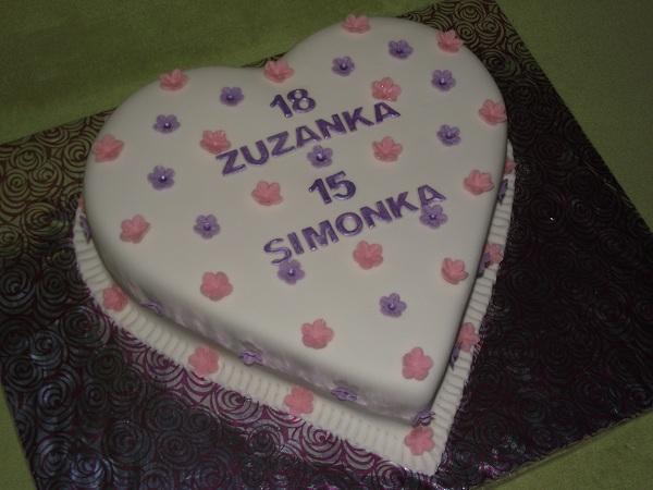 Jednoduché srdiečko, torta, Narodeninové torty Jednoduché srdiečko, torta, Narodeninové torty, leti, 1