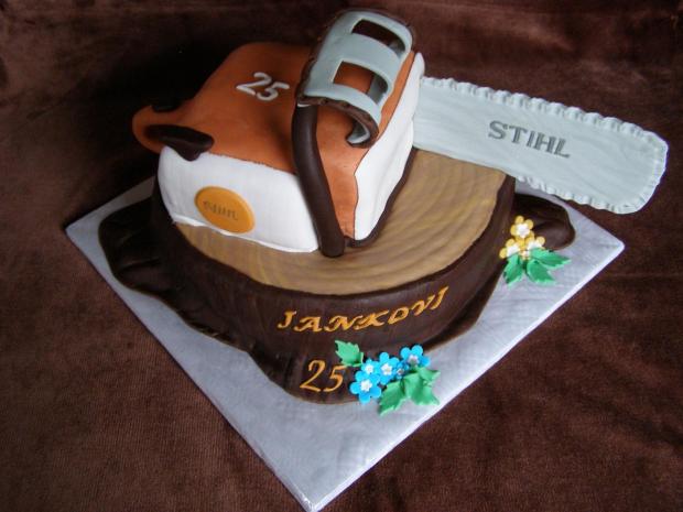Motorova píla II, torta, Netradičné torty Motorova píla II, torta, Netradičné torty, Miruš 77, 1