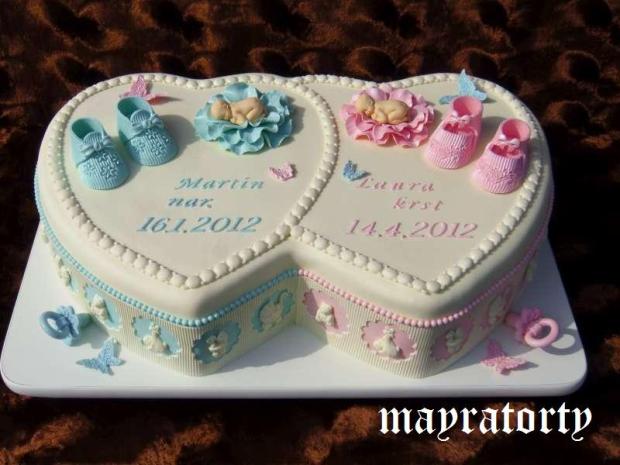 Pre Martina a Lauru, torta, Torty na krstiny Pre Martina a Lauru, torta, Torty na krstiny, mayra, 1