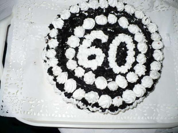 Penová torta na oslavu "60", torta, Narodeninové torty, Alu123, 1