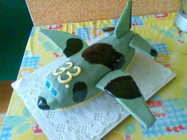 lietadlo vojenské, torta lietadlo vojenské, torta, zabacka, 1