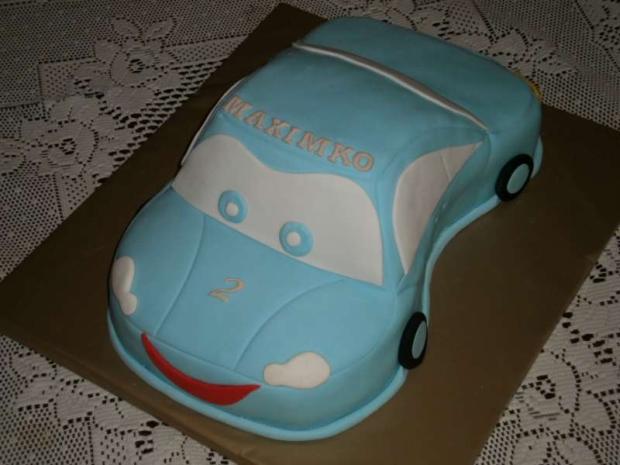 Modré autičko pre Maximka, torta, Torty autíčka, vláčiky Modré autičko pre Maximka, torta, Torty autíčka, vláčiky, Zdenci, 1