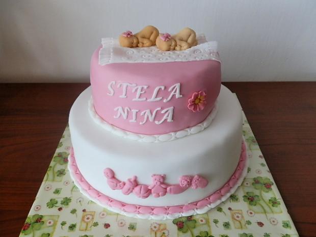 Krstinová pre sestričky, torta, Torty na krstiny Krstinová pre sestričky, torta, Torty na krstiny, Ildi B., 1