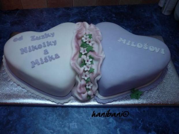 dve srdiečka, torta, Narodeninové torty, hanibani, 1