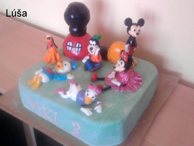 na želanie-Mickey Mouse club(zabudla som na uši na domčeku :) ), torta, Rozprávkové torty, Lúša, 1