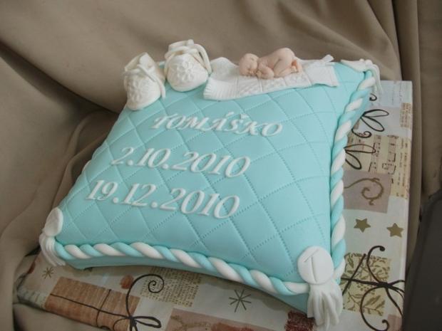 Krstinova- vankušik, torta, Torty na krstiny Krstinova- vankušik, torta, Torty na krstiny, Alenik, 1