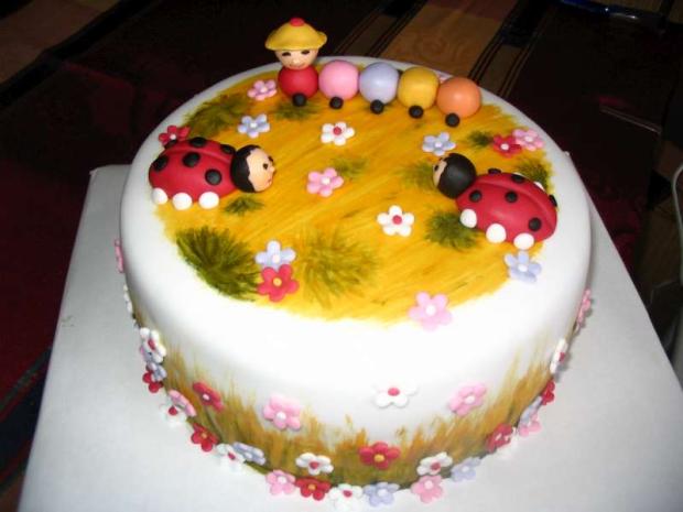 Lienky so stonožkou, torta, Ostané torty pre deti Lienky so stonožkou, torta, Ostané torty pre deti, DášaL, 1