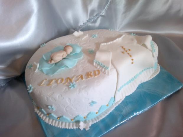 na krstiny pre Leonarda, torta, Torty na krstiny, Dolcevita, 1