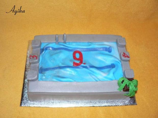 Plavecký bazén, torta, Netradičné torty, Agika, 1