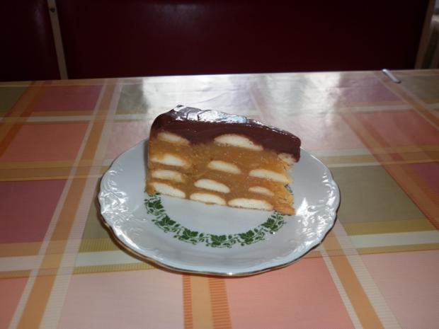 nepečená jablkovo-piškótovo-pudingová torta, torta, Zákusky, katkarinka00, 1