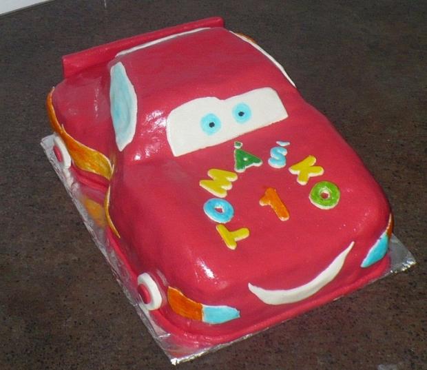 mcqueen, torta, Torty autíčka, vláčiky, tortyjana, 1