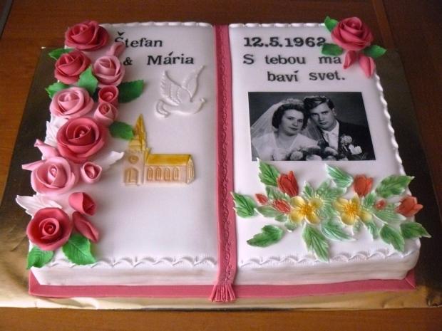 kniha na výročie sobáša, torta, Svadobné torty kniha na výročie sobáša, torta, Svadobné torty, MarikaFa, 1